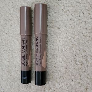 2 NEW Josie Maran Argan Creamy Concealer Crayon Stick Makeup Light 2 Full Size